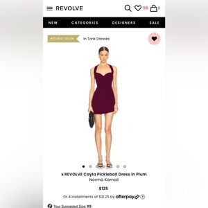 Worn once dress maroonish